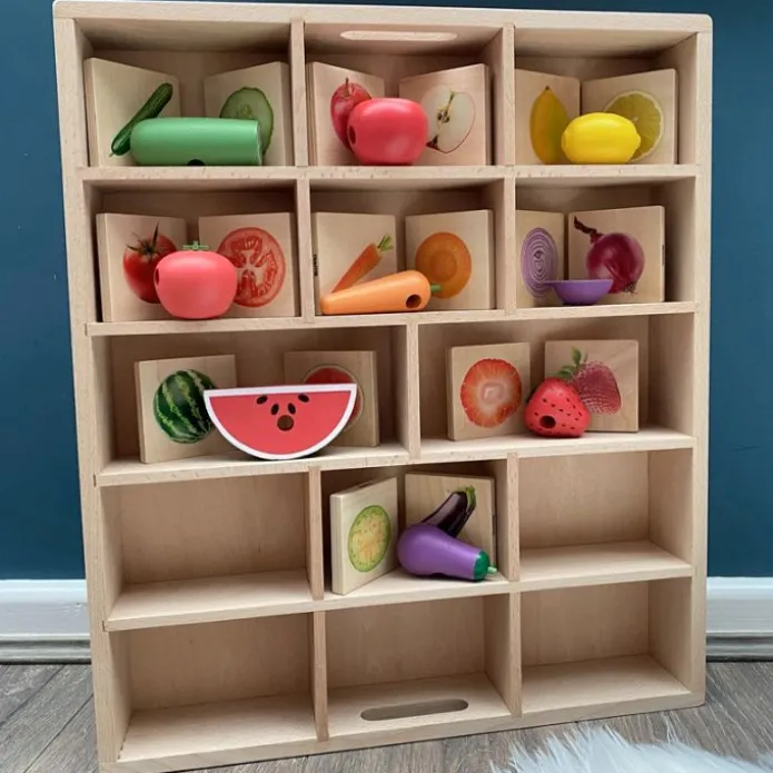 Bandeja de madera para clasificar 14 compartimentos - Tickit