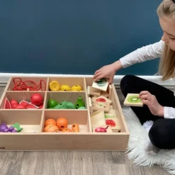 Bandeja de madera para clasificar 7 compartimentos - Tickit