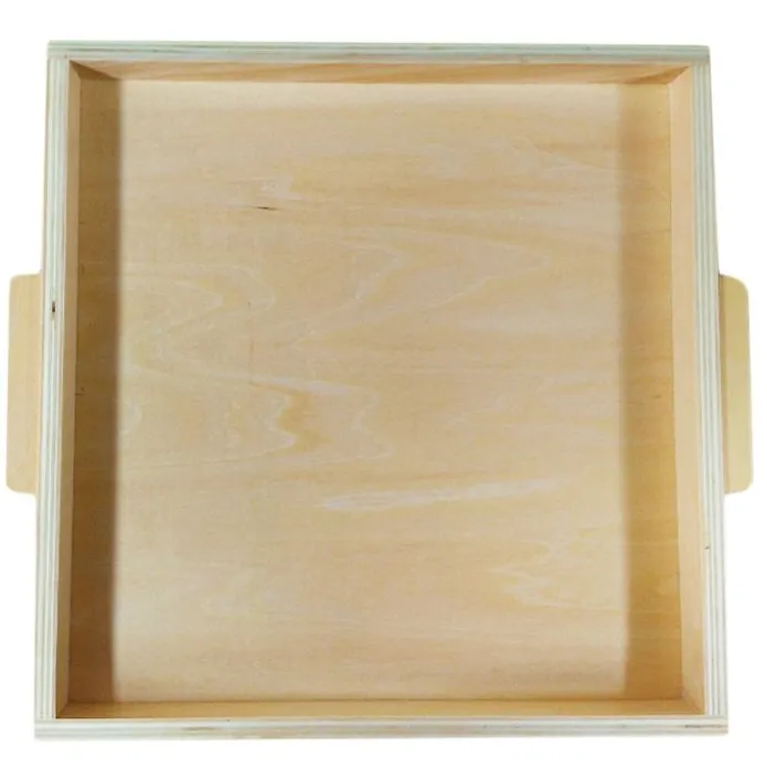 Bandeja de madera para 9 cubos de 1000 - Montessori