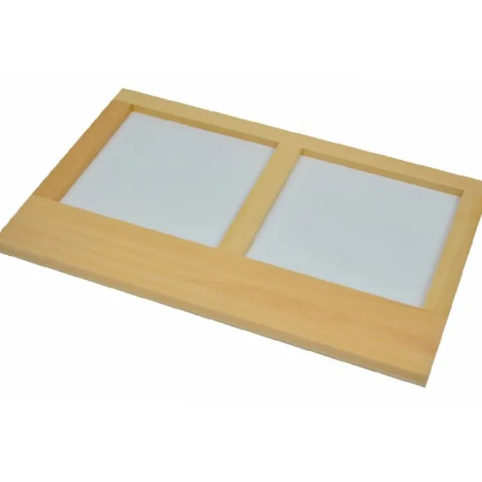 Bandeja de madera para resaques doble - Montessori