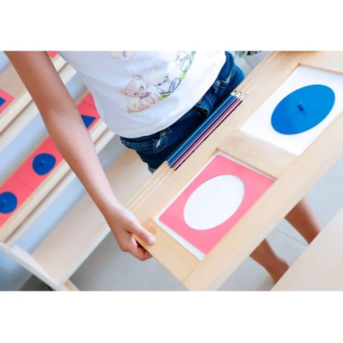 Bandeja de madera para resaques doble - Montessori