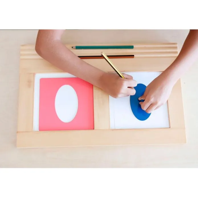 Bandeja de madera para resaques doble - Montessori