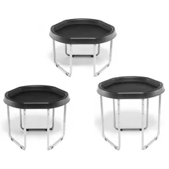 Bandeja sensorial Hexacle negra con soporte - Tuff Tray