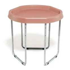 Bandeja sensorial Hexacle rosa coral con soporte - Tuff Tray