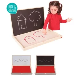 Bandeja y pizarra de madera multisensorial de preescritura XL - Akros