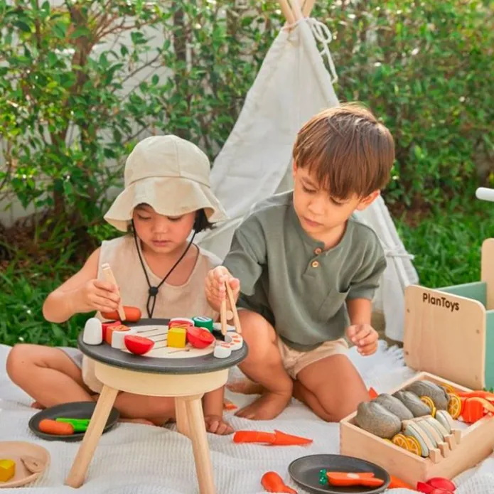 Barbacoa de madera con accesorios - PlanToys