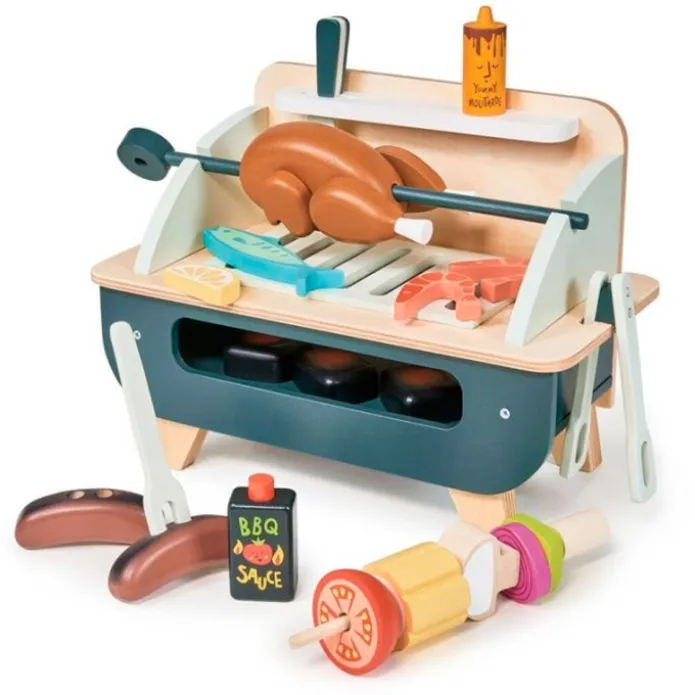 Barbacoa portátil con accesorios de madera - Tender Leaf