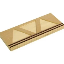 Base de madera para 3 escaleras de perlas - Montessori