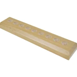Base de madera para 9 perlas - Montessori