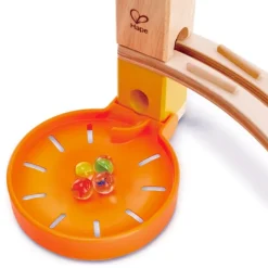 Bases de plástico naranjas para circuitos de canicas (2) - Hape