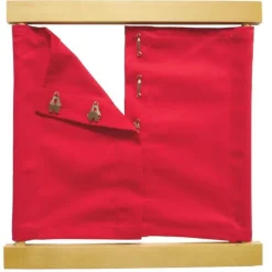 Bastidor de madera con corchetes - Montessori