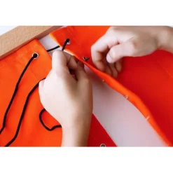 Bastidor de madera con cordones - Montessori