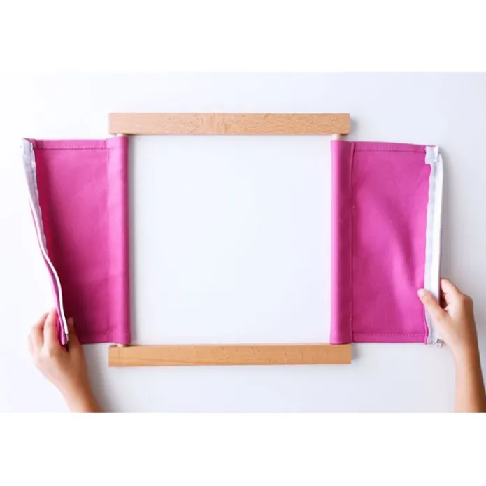 Bastidor de madera con cremallera - Montessori
