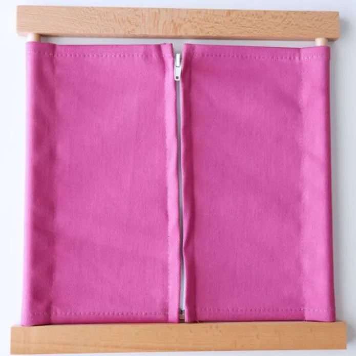 Bastidor de madera con cremallera - Montessori