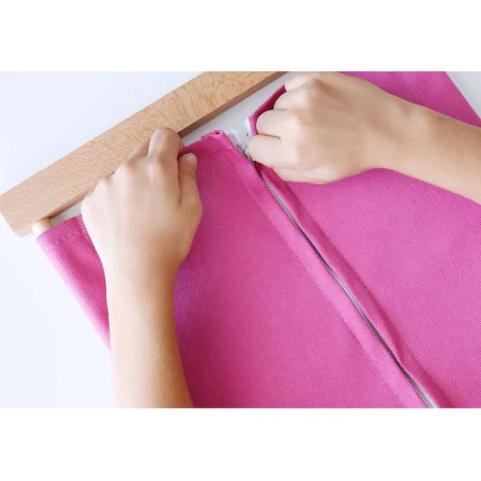 Bastidor de madera con cremallera - Montessori