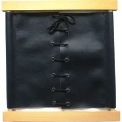 Bastidor de madera cuero con cordones - Montessori