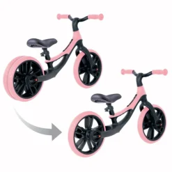 Bicicleta de equilibrio sin pedales Go Bike Elite Duo rosa pastel - Globber
