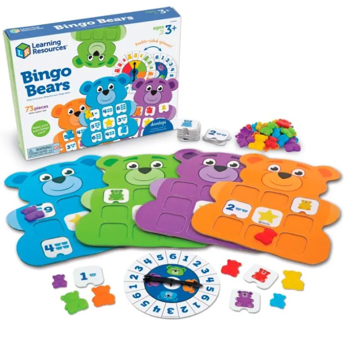 Bingo osos números, colores y tamaños - Learning Resources