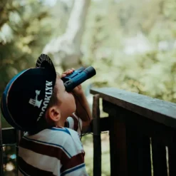 Binoculares con brújula y bolsa de transporte Kidybinoculars azules - Kidywolf