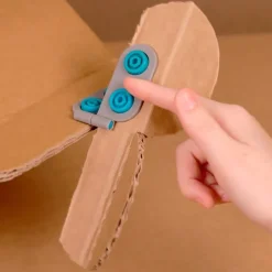 Bisagras reutilizables para cartón (6) - Makedo
