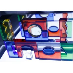 Bloques acrílicos de colores translúcidos (25) - TickiT