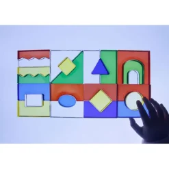 Bloques acrílicos de colores translúcidos (25) - TickiT