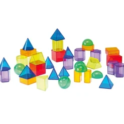 Bloques de colores translúcidos formas geométricas (36) - TickiT