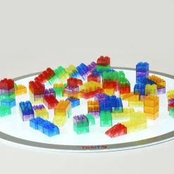 Bloques de colores translúcidos (90) - TickiT