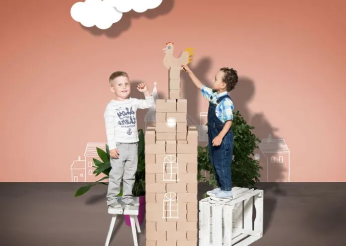 Bloques de construcción de cartón XL (96) - Gigi