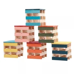 Bloques de construcción de madera de colores (100) - KAPLA