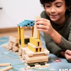 Bloques de construcción de madera natural y de colores (120) - KAPLA
