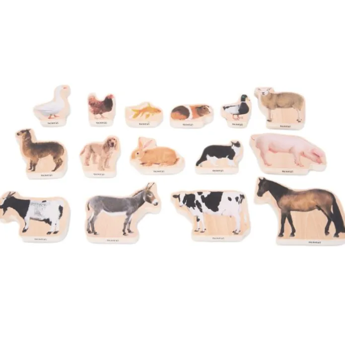 Bloques de madera Animales domésticos (15) - TickiT