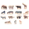 Bloques de madera Animales salvajes (15) - TickiT