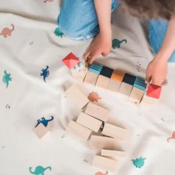 Bloques de madera City (160) - Just Blocks + REGALO manta-saco