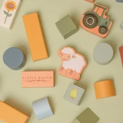 Bloques de madera Granja (50) - Little Dutch