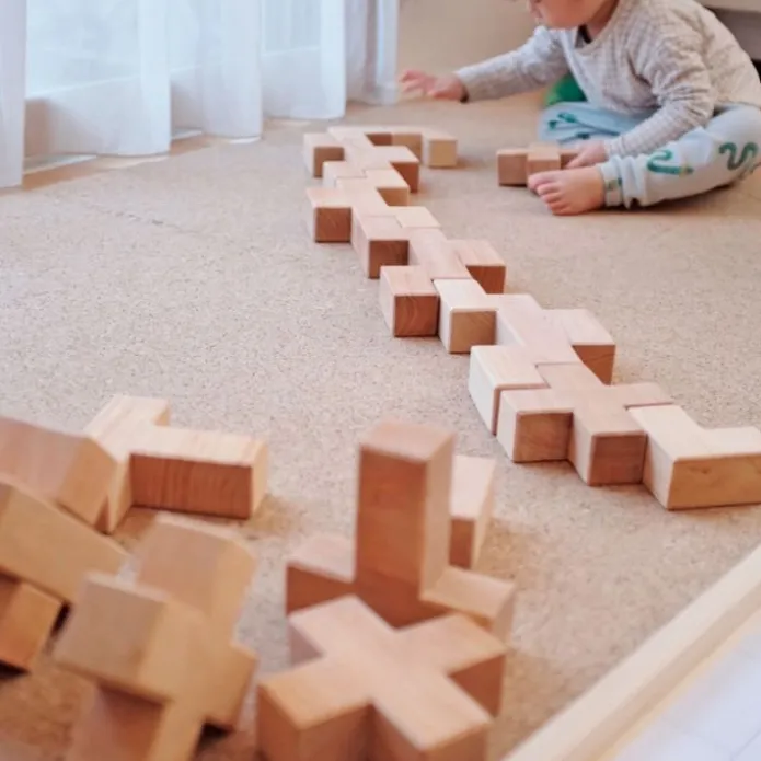 Bloques de madera natural Escaleras (19) - Grimm's