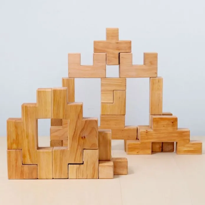 Bloques de madera natural Escaleras (19) - Grimm's