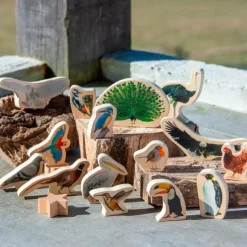 Bloques de madera Pájaros (15) - TickiT