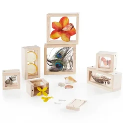 Bloques de madera transparentes Treasure Blocks (8) - Guidecraft