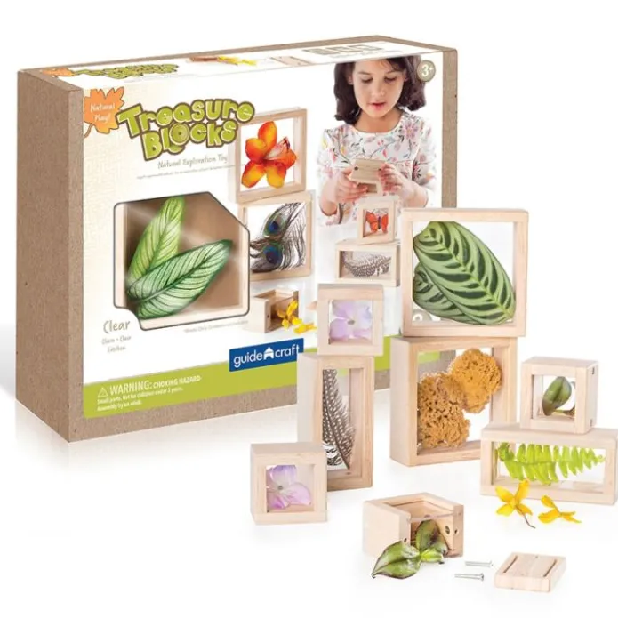 Bloques de madera transparentes Treasure Blocks (8) - Guidecraft