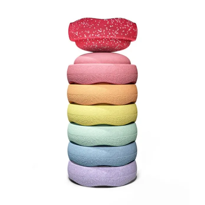 Bloques de movimiento Blush Special Original Mini Rainbow Pastel (7) - Stapelstein