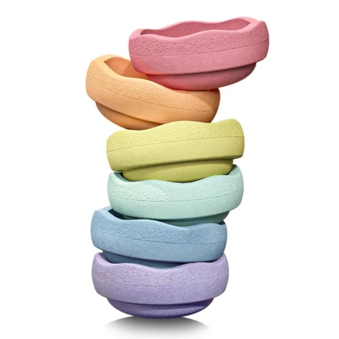 Bloques de movimiento Original Rainbow Pastel (6) - Stapelstein