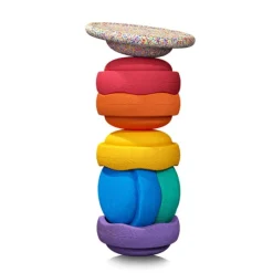 Bloques de movimiento + tabla de equilibrio Original Rainbow Classic (6) - Stapelstein