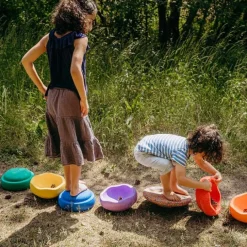 Bloques de movimiento + tabla de equilibrio Original Rainbow Classic (6) - Stapelstein