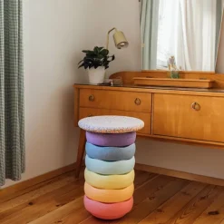 Bloques de movimiento + tabla de equilibrio Original Rainbow Pastel (6) - Stapelstein