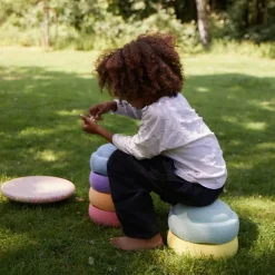 Bloques de movimiento + tabla de equilibrio Original Rainbow Pastel (6) - Stapelstein