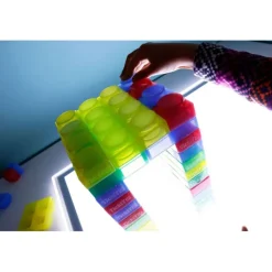 Bloques de silicona de colores translúcidos (24) - TickiT