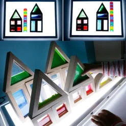 Bloques de silicona de colores translúcidos (24) - TickiT