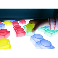 Bloques de silicona de colores translúcidos (24) - TickiT