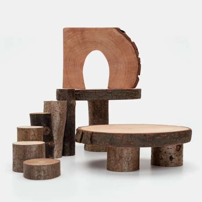 Bloques ecológicos de madera Ecoblocks con corteza (36) - Magic Wood